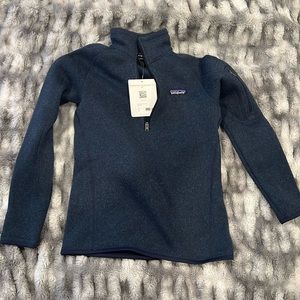 Patagonia women’s better sweaty 1/4 zip navy XS